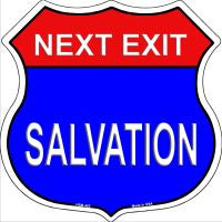 Next Exit Hope Salvation Novelty Metal Magnet HSM-465