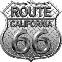 Route 66 California Diamond Highway Shield Novelty Metal Magnet HSM-470