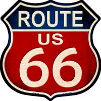 Route 66 Vintage Metal Highway Shield Novelty Metal Magnet HSM-495