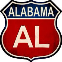 Alabama Highway Shield Novelty Metal Magnet HSM-496