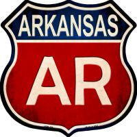 Arkansas Highway Shield Novelty Metal Magnet HSM-499