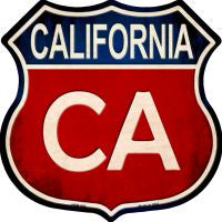 California Highway Shield Novelty Metal Magnet HSM-500