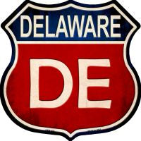 Delaware Highway Shield Novelty Metal Magnet HSM-503