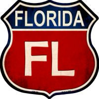 Florida Highway Shield Novelty Metal Magnet HSM-504