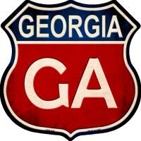 Georgia Highway Shield Novelty Metal Magnet HSM-505
