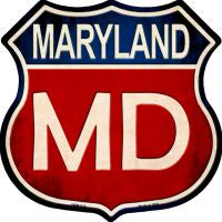 Maryland Highway Shield Novelty Metal Magnet HSM-515