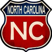 North Carolina Highway Shield Novelty Metal Magnet HSM-528