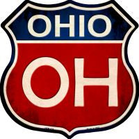 Ohio Highway Shield Novelty Metal Magnet HSM-530
