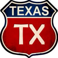 Texas Highway Shield Novelty Metal Magnet HSM-538