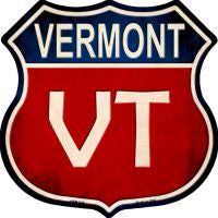 Vermont Highway Shield Novelty Metal Magnet HSM-540