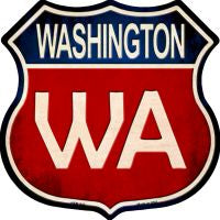 Washington Highway Shield Novelty Metal Magnet HSM-542