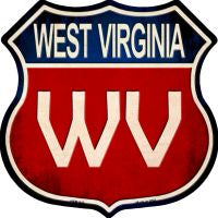 West Virginia Highway Shield Novelty Metal Magnet HSM-543