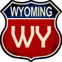 Wyoming Highway Shield Novelty Metal Magnet HSM-545