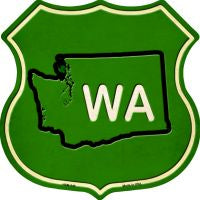 WA State Novelty Metal Magnet HSM-549