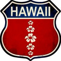 Hawaii Hibiscus Novelty Metal Highway Shield Magnet HSM-566