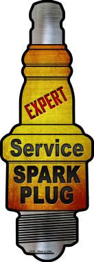 Expert Service Novelty Metal Spark Plug Sign J-025