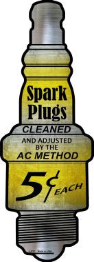 Spark Plugs Novelty Metal Spark Plug Sign J-027