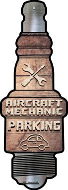 Aircraft Mechanic Parking Novelty Metal Spark Plug Sign J-069