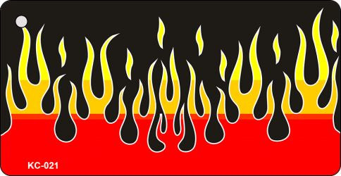 Flames Novelty Aluminum Key Chain KC-021