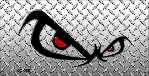 No Fear Eyes Novelty Aluminum Key Chain KC-060