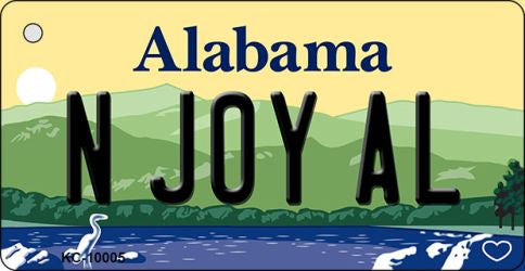 N Joy AL Alabama Key Chain Metal Novelty KC-10005