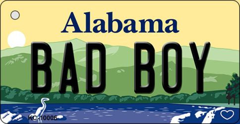 Bad Boy Alabama Key Chain Metal Novelty KC-10006