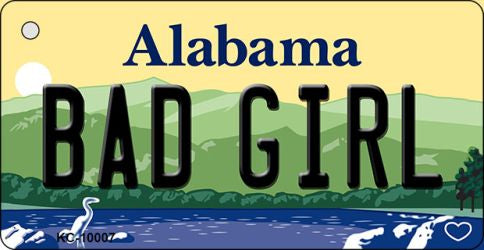 Bad Girl Alabama Key Chain Metal Novelty KC-10007