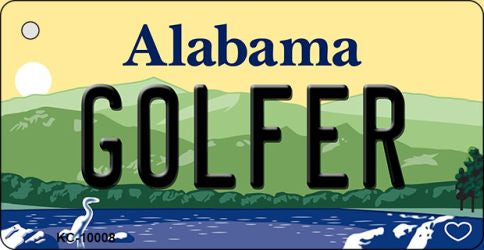Golfer Alabama Key Chain Metal Novelty KC-10008