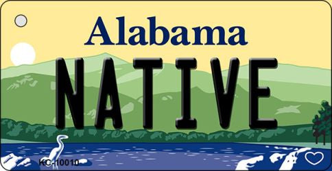 Native Alabama Key Chain Metal Novelty KC-10010