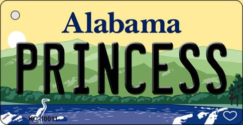 Princess Alabama Key Chain Metal Novelty KC-10011