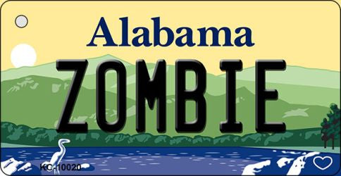 Zombie Alabama Key Chain Metal Novelty KC-10020