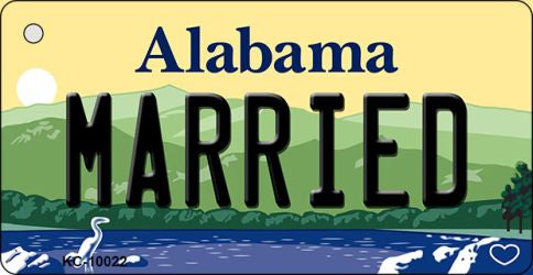 Married Alabama Key Chain Metal Novelty KC-10022