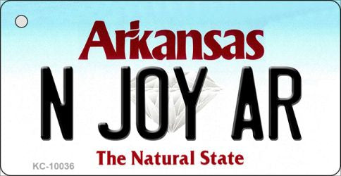 N Joy AR Arkansas Key Chain Metal Novelty KC-10036