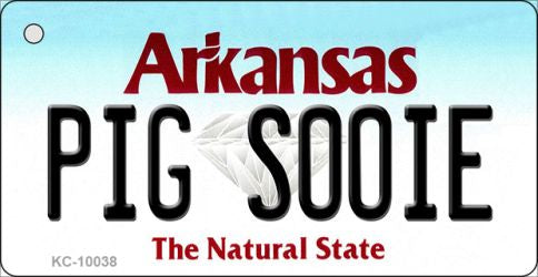 Pig Soonie Arkansas State License Plate Tag Key Chain KC-10038