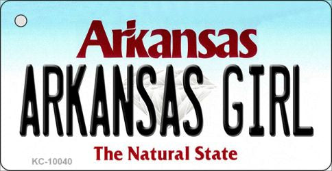 Arkansas Girl State License Plate Tag Key Chain KC-10040