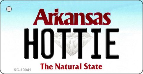 Hottie Arkansas State License Plate Tag Key Chain KC-10041