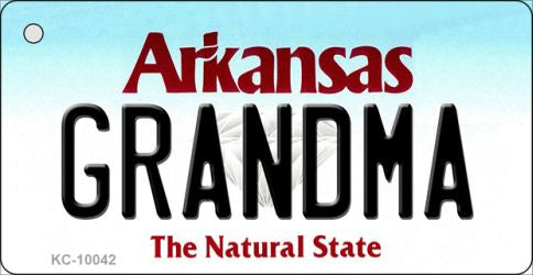 Grandma Arkansas State License Plate Tag Key Chain KC-10042
