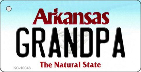 Grandpa Arkansas State License Plate Tag Key Chain KC-10043