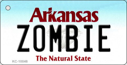 Zombie Arkansas State License Plate Tag Key Chain KC-10046