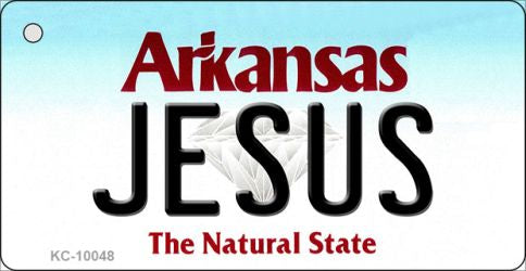 Jesus Arkansas State License Plate Tag Key Chain KC-10048