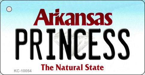 Princess Arkansas State License Plate Tag Key Chain KC-10054