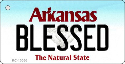 Blessed Arkansas State License Plate Tag Key Chain KC-10056