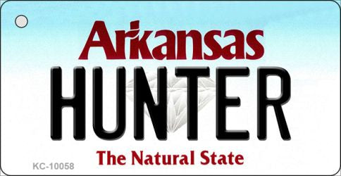 Hunter Arkansas State License Plate Tag Key Chain KC-10058