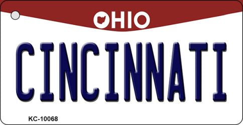 Cincinnati Ohio State License Plate Tag Key Chain KC-10068