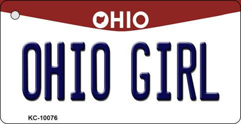 Ohio Girl Ohio State License Plate Tag Key Chain KC-10076