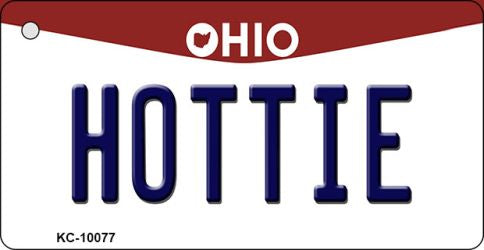 Hottie Ohio State License Plate Tag Key Chain KC-10077