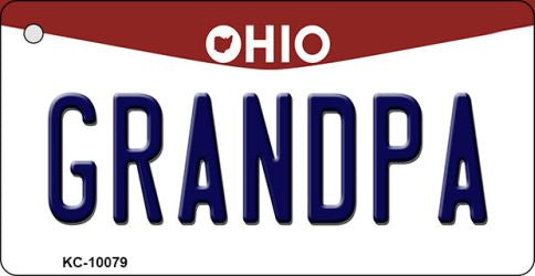 Grandpa Ohio State License Plate Tag Key Chain KC-10079