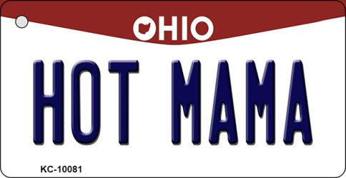 Hot Mama Ohio State License Plate Tag Key Chain KC-10081