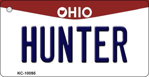 Hunter Ohio State License Plate Tag Key Chain KC-10095