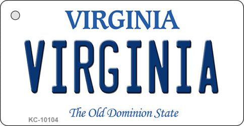 Virginia State License Plate Tag Key Chain KC-10104